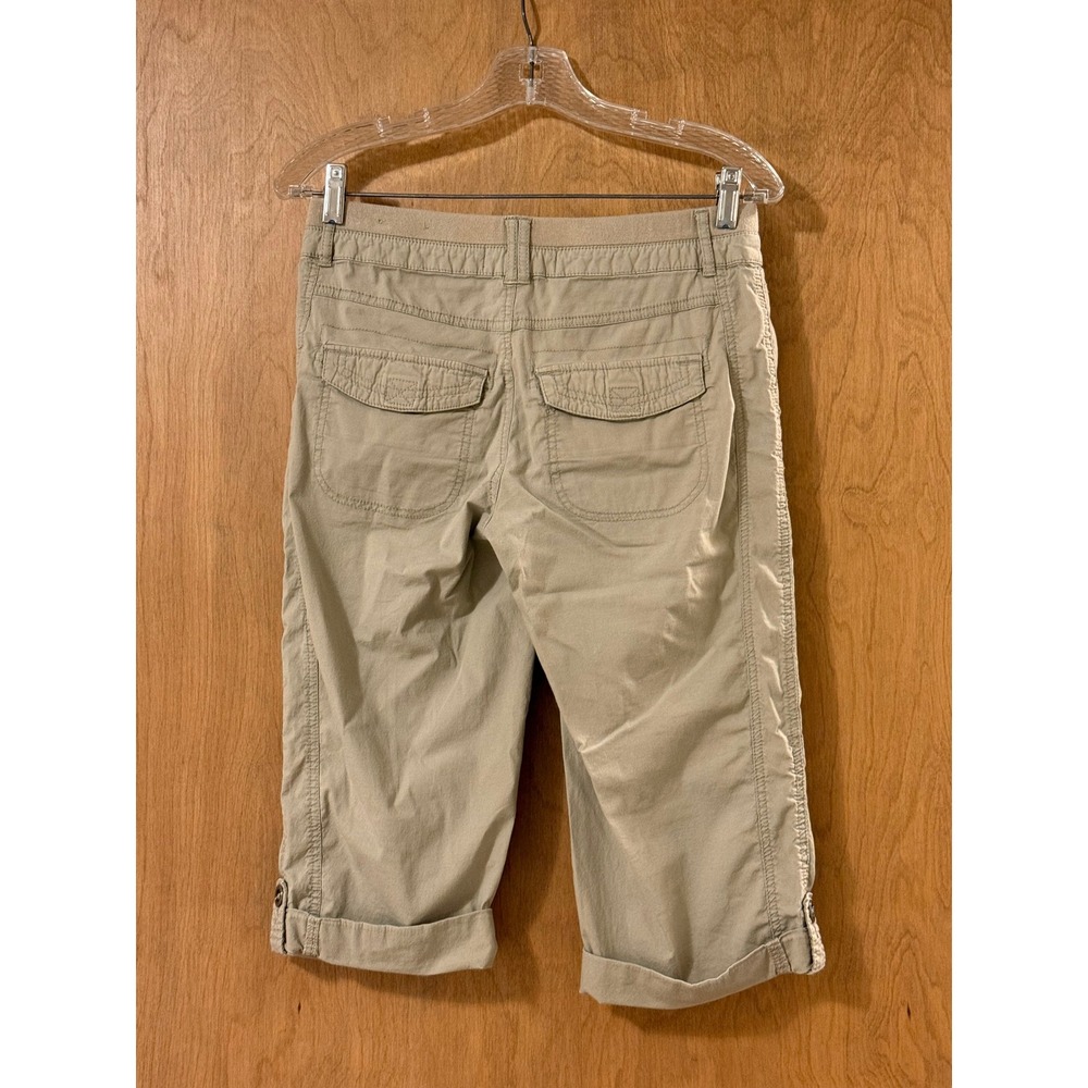 Alpine Design Khaki Capri Pants Womens Size 2 Tan Utility Hiking Crop Trousers - Picture 2 of 5